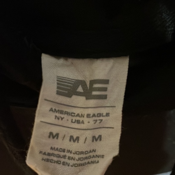 American Eagle- Black pullover hoodie with logo - Picture 4 of 5